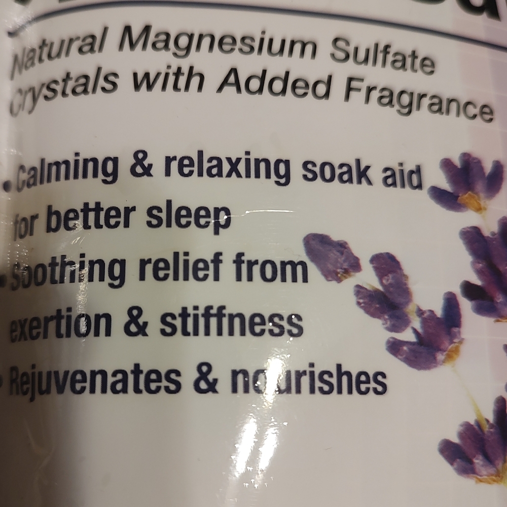 🪻💜🪻Dreamy Lavender Infused Epsom Salt Bath Soak Aid Enhancer - Set of 3 - Picture 7 of 13